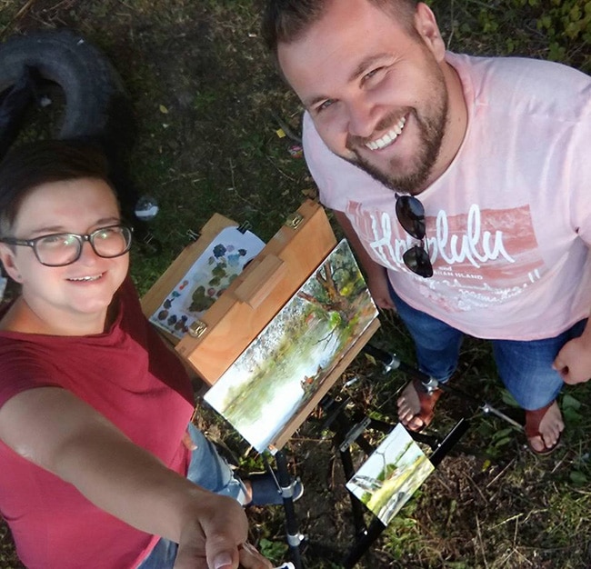 Художники в Харькове на пленэре